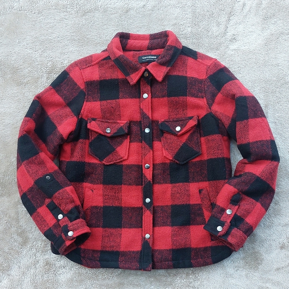 Women's Heavyweight Lumberjack Lined Flannel Coat | L